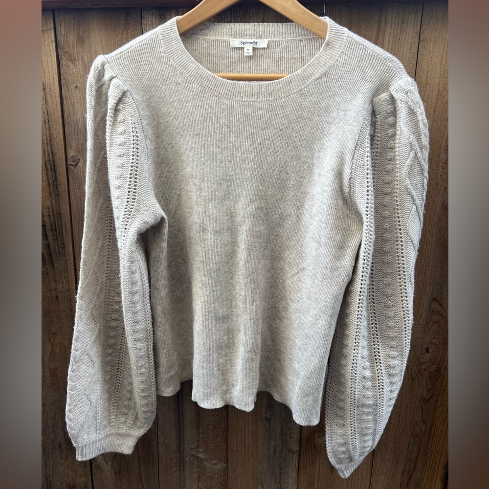 Splendid, sweater, beige, M